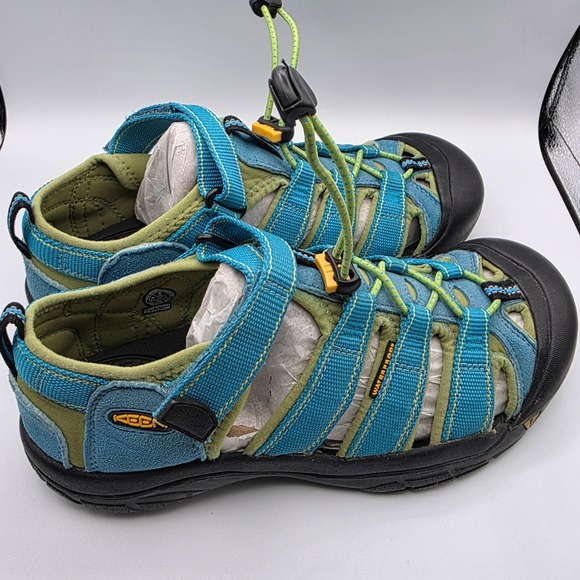 Keen Waterpoof Sandals Men's Size 6 US Blue Green Closed Toe Water Shoes - Picture 2 of 12